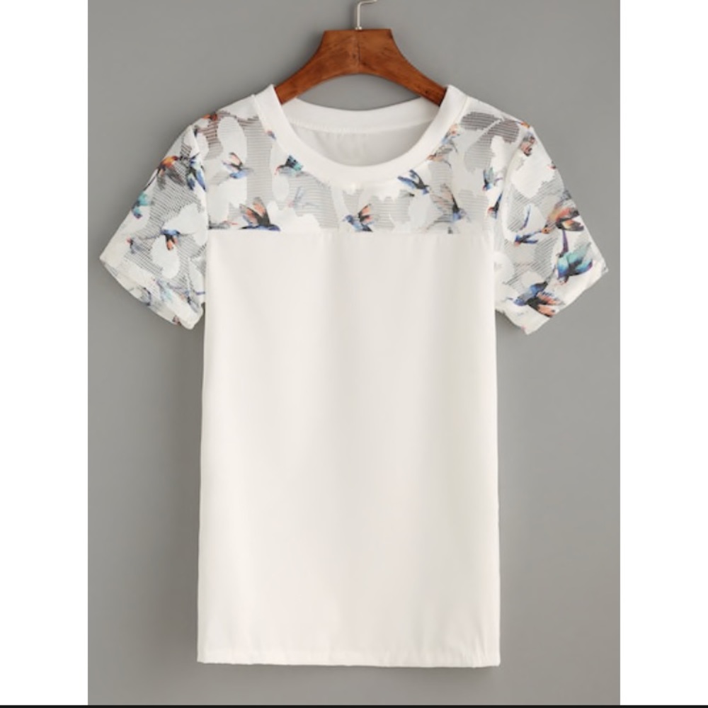Birds of a Feather Contrast Top